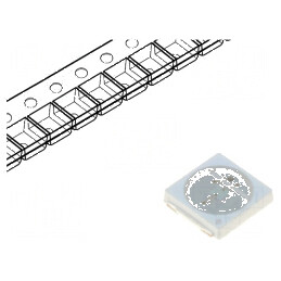 LED SMD 3030 albastru 6,3-8lm 3x3mm 120° 150mA | Electronic-mag.ro | Componente Electronice