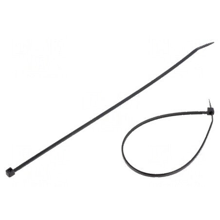 Colier de strângere poliamidă 80N 203mm x 2,5mm negru | Electronic-mag.ro | Componente Electronice