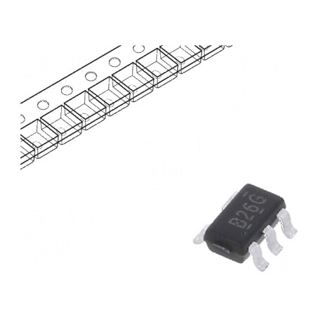 Buffer digital IC SMD SOT23-5 1 canal 4,5-5,5VDC -40-125°C | Electronic-mag.ro | Componente Electronice