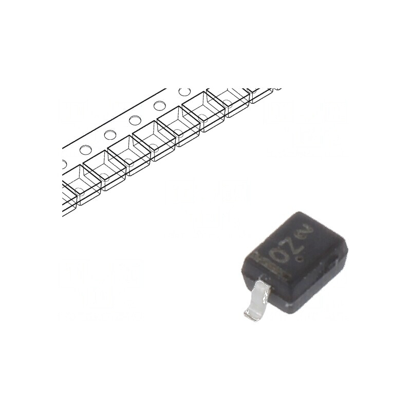 Diodă Zener 0,3W 20V SMD SOD323 - 1 bucata | Electronic-mag.ro | Componente Electronice