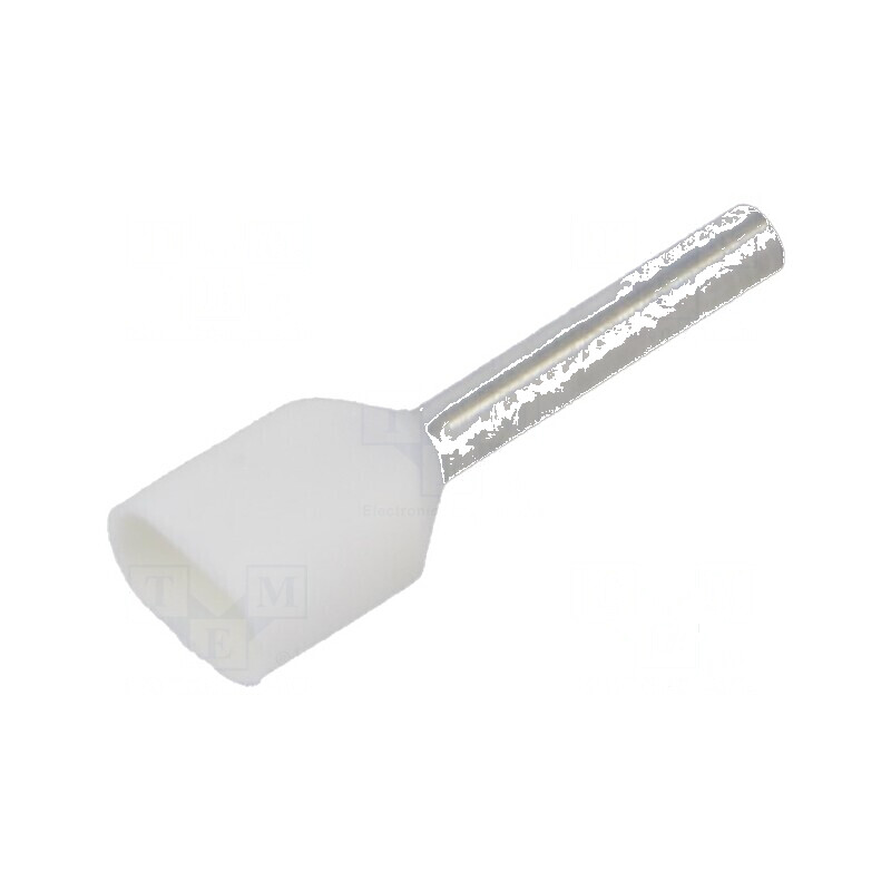 Vârf tub capăt izolată dublă cupru 0,5mm² 10mm cositorit | Electronic-mag.ro | Componente Electronice