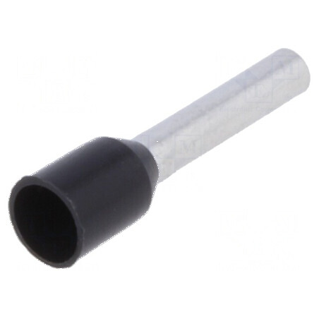 Vârf tub de capăt izolată cupru 1,5mm2 10mm cositorit negru | Electronic-mag.ro | Componente Electronice