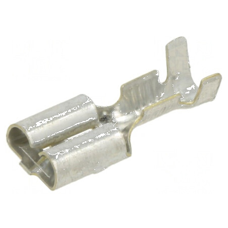 Terminal plat 6,3mm 1÷2,5mm² crimpat drept cositorit alamă | Electronic-mag.ro | Componente Electronice