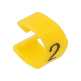 Markere de Marcaj PVC Galben 2-4mm, Temperatură 30-80°C, cu Împingere | Electronic-mag.ro | Componente Electronice