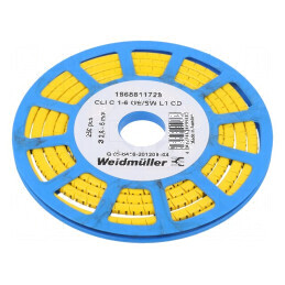 Markere Marcaj PVC galben - 2,5÷5mm, -30÷80°C | Electronic-mag.ro | Componente Electronice