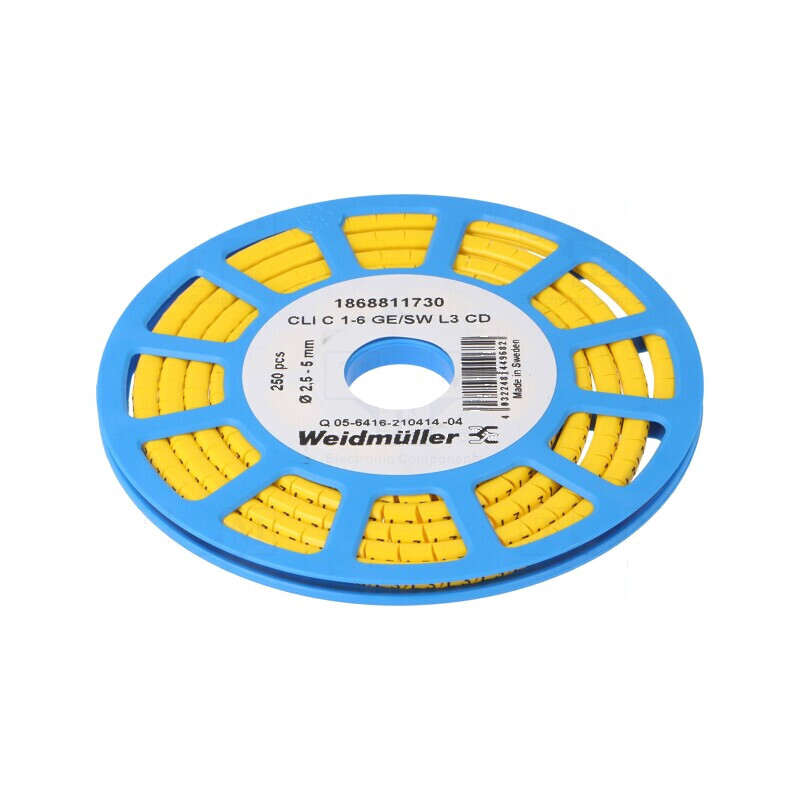 Markere de Marcaj L3 PVC Galben 2,5-5mm -30° la 80°C | Electronic-mag.ro | Componente Electronice
