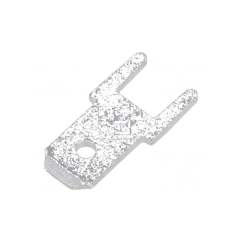 Terminal plat 4,8mm 0,8mm tată THT 12,8mm drept | Electronic-mag.ro | Componente Electronice
