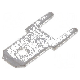 Terminal plat 4,8mm 0,5mm tată THT 12,8mm drept | Electronic-mag.ro | Componente Electronice