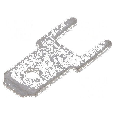 Terminal plat 4,8mm 0,5mm tată THT 12,8mm drept | Electronic-mag.ro | Componente Electronice