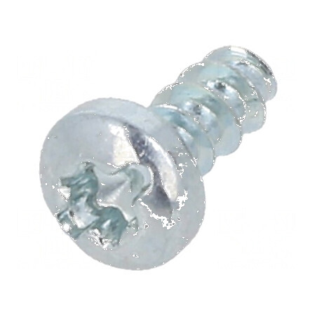 Șurub pentru plastic 2,5x6 mm cu cap rotund crestat Torx® zincat | Electronic-mag.ro | Componente Electronice