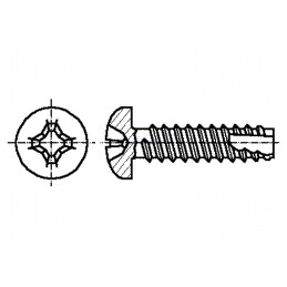 Şurub 3,9x16 Cap Rotund Phillips PH2 Oţel Zincat | Electronic-mag.ro | Componente Electronice