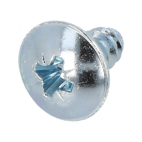 Şurub din plastic cu flanşă 4,8x9,5 Cap buton Phillips PH2 | Electronic-mag.ro | Componente Electronice
