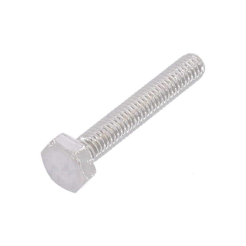 Şurub M4x25 mm hexagonal din oțel inoxidabil A2 DIN 933 | Electronic-mag.ro | Componente Electronice