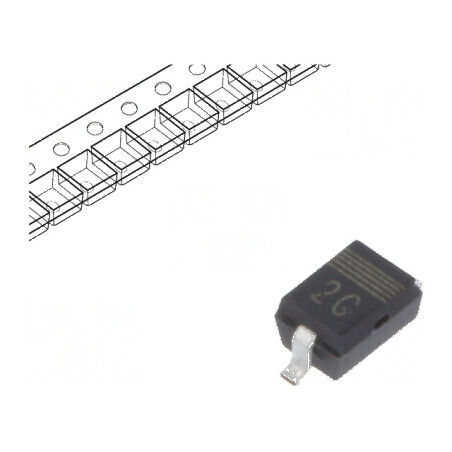 Diodă Schottky SMD 40V 0,75A SOD323 - Redresor pe rolă | Electronic-mag.ro | Componente Electronice