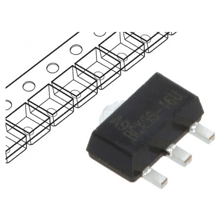 Tranzistor NPN bipolar 80V 1A 1W SOT89 pentru aplicații auto | Electronic-mag.ro | Componente Electronice