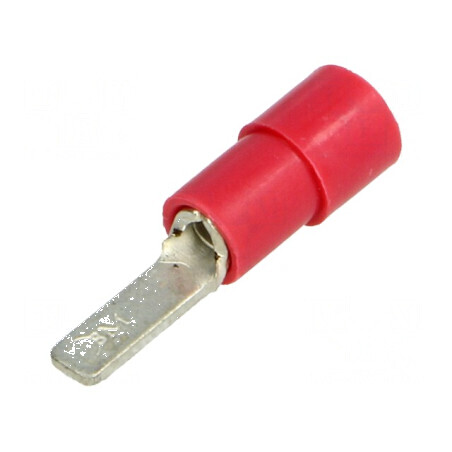 Vârf plat 2,8mm crimpat pe cablu roșu 0,25-1,5mm2 izolată | Electronic-mag.ro | Componente Electronice