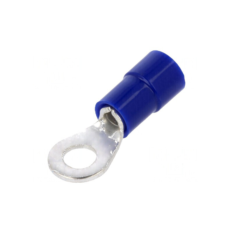 Vârf inelar M4 Ø 4,3mm pentru cablu 1,5-2,5mm² izolată crimpat | Electronic-mag.ro | Componente Electronice