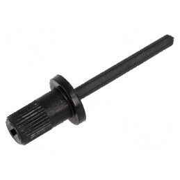 Buton rotativ negru 12/21mm pentru ax | Electronic-mag.ro | Componente Electronice