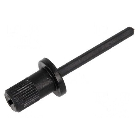 Buton rotativ negru 12/21mm pentru ax | Electronic-mag.ro | Componente Electronice