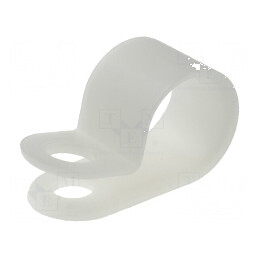 Clipsuri tip P pentru cabluri Ø13,3mm natural | Electronic-mag.ro | Componente Electronice