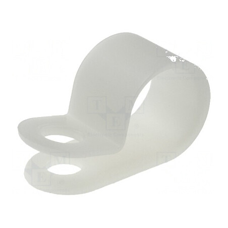 Clipsuri tip P pentru cabluri Ø13,3mm natural | Electronic-mag.ro | Componente Electronice