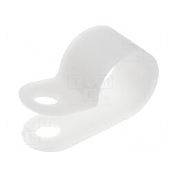 Clipsuri tip P pentru cabluri Ø 12,8mm - natural | Electronic-mag.ro | Componente Electronice