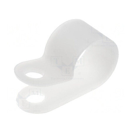 Clipsuri tip P pentru cabluri Ø 12,8mm - natural | Electronic-mag.ro | Componente Electronice