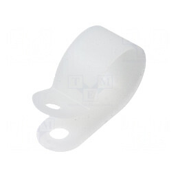 Clipsuri tip P pentru cabluri Øbuclă 15,5mm naturale | Electronic-mag.ro | Componente Electronice