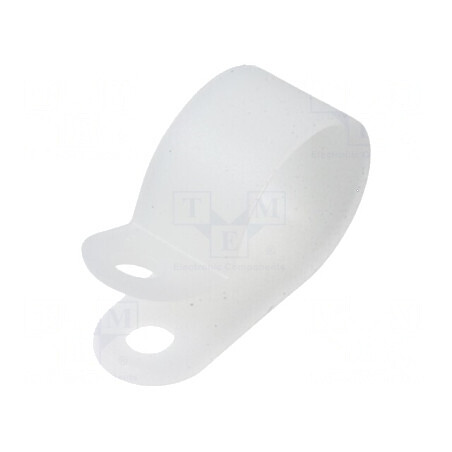 Clipsuri tip P pentru cabluri Øbuclă 15,5mm naturale | Electronic-mag.ro | Componente Electronice