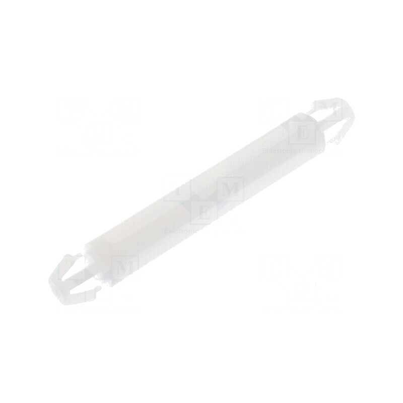 Distanţier PCB poliamidă 27mm clichet natural | Electronic-mag.ro | Componente Electronice