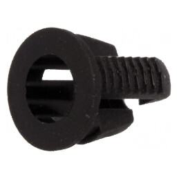 Montură LED 3mm monobloc neagră UL94V-2 5,8mm | Electronic-mag.ro | Componente Electronice