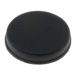 Picioruş autoadeziv negru din gumă - 11,7mm x 10,6mm x 2,85mm | Electronic-mag.ro | Componente Electronice
