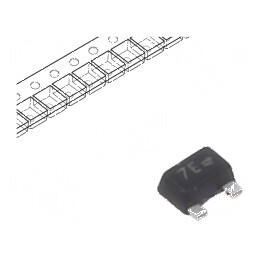 Tranzistor PNP bipolar BRT 50V 0,1A SOT723 R1 1kΩ | Electronic-mag.ro | Componente Electronice