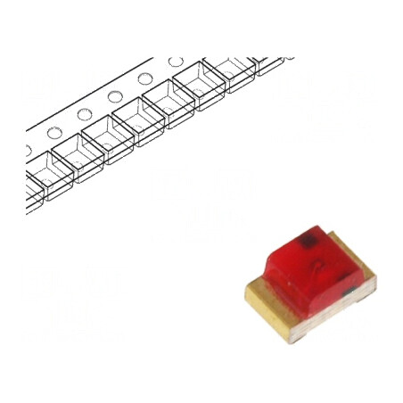 LED SMD 0805 roșie 5-12mcd 120° 20mA 625nm | Electronic-mag.ro | Componente Electronice