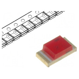 LED SMD 1206 roșie 3,2x1,6x1,1mm 20mA 120° 5-12,5mcd | Electronic-mag.ro | Componente Electronice