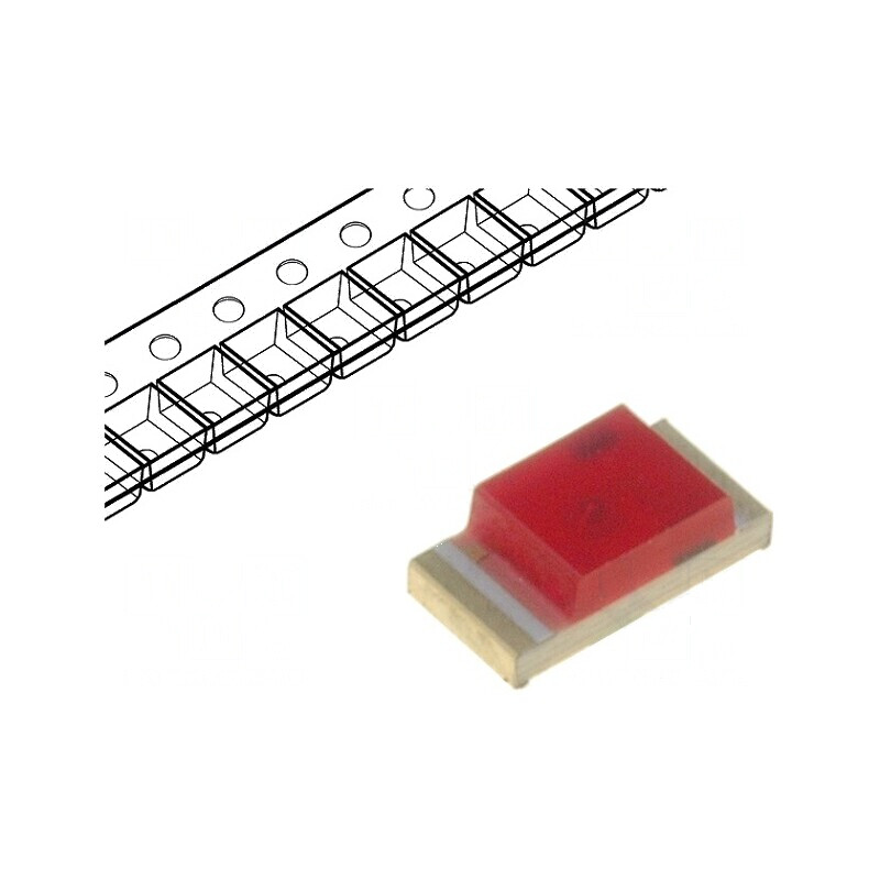 LED SMD 1206 roșie 3,2x1,6x1,1mm 20mA 120° 5-12,5mcd | Electronic-mag.ro | Componente Electronice