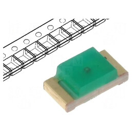 LED SMD 1206 verde 3,2÷12,5mcd 3,2x1,6x1,1mm 120° 20mA 105mW | Electronic-mag.ro | Componente Electronice