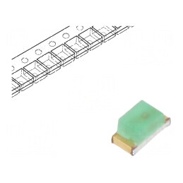 LED SMD 0603 verde 3-8mcd 1,6x0,8x0,75mm 160° 20mA λd: 568nm | Electronic-mag.ro | Componente Electronice
