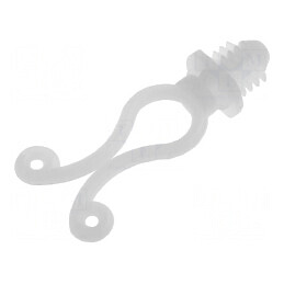Clipsuri pentru cablu Ø buclă 7,6-10,2mm poliamidă naturală | Electronic-mag.ro | Componente Electronice