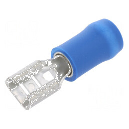 Terminal plat 4,8mm mamă 1÷2,5mm2 crimpat pe cablu | Electronic-mag.ro | Componente Electronice