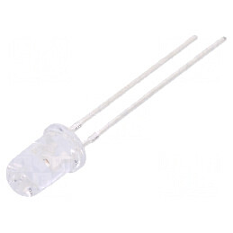 LED 5mm roșie 4750-6000mcd 30° convex | Electronic-mag.ro | Componente Electronice