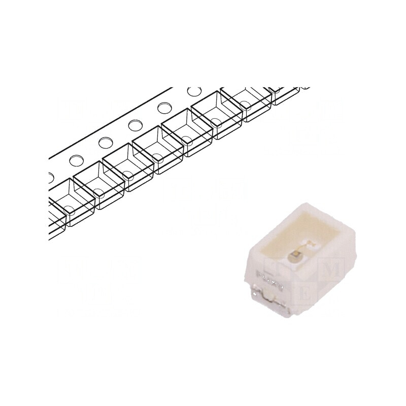 LED SMD 2014 Mini PLCC2 Verde 6,1-19mlm 1,8-5,6mcd 120° 2mA | Electronic-mag.ro | Componente Electronice