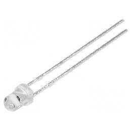 Emiţător IR 3mm 940nm Transparent 30° THT 100mW | Electronic-mag.ro | Componente Electronice