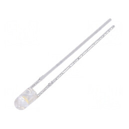 LED 3mm alb neutru 5000-8500mcd 30° convex | Electronic-mag.ro | Componente Electronice