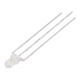 LED 3mm Roșu/Albastru 30° Convex | Electronic-mag.ro | Componente Electronice