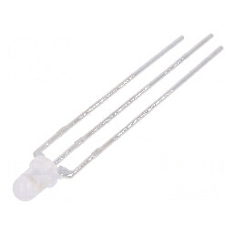 LED 3mm roșie galben-verde 60° convex | Electronic-mag.ro | Componente Electronice