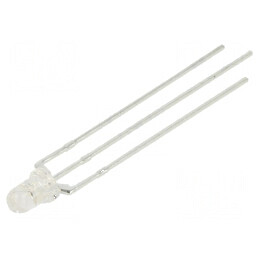 LED 3mm roșie/verde 30° convex | Electronic-mag.ro | Componente Electronice