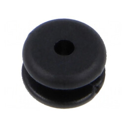 Manșon negru Øorif 5mm, Øorif 2mm, grosime panou max. 2mm | Electronic-mag.ro | Componente Electronice