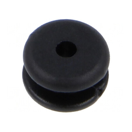 Manșon negru Øorif 5mm, Øorif 2mm, grosime panou max. 2mm | Electronic-mag.ro | Componente Electronice