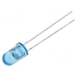 Emiţător IR 5mm 940nm Albastru Transparent 45° THT 100mW | Electronic-mag.ro | Componente Electronice